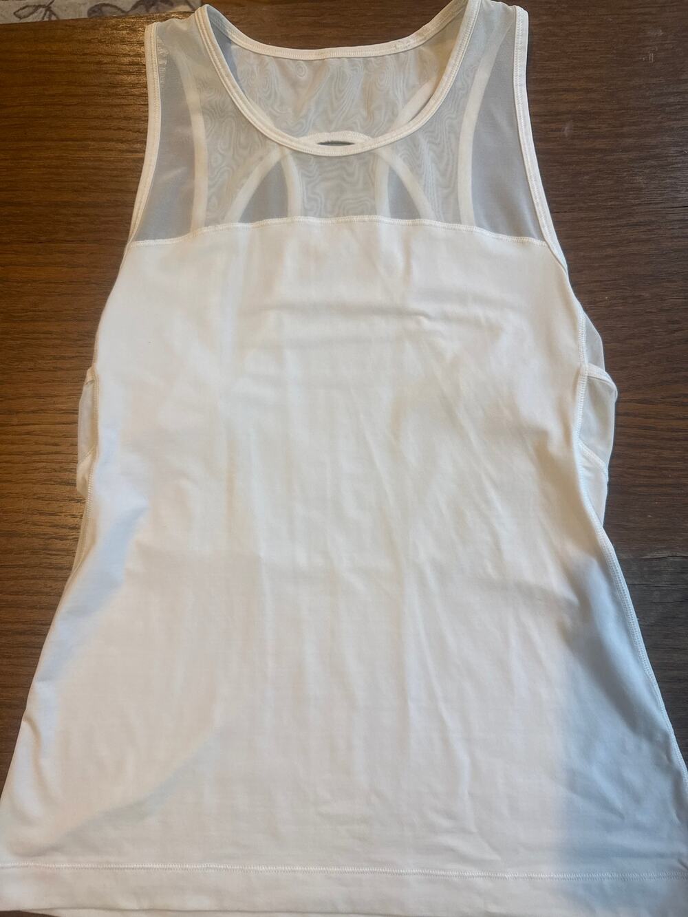 Lululemon White Home Stretch Tank Top
